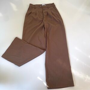 Princess Polly Brown Wide Leg Pants, 4